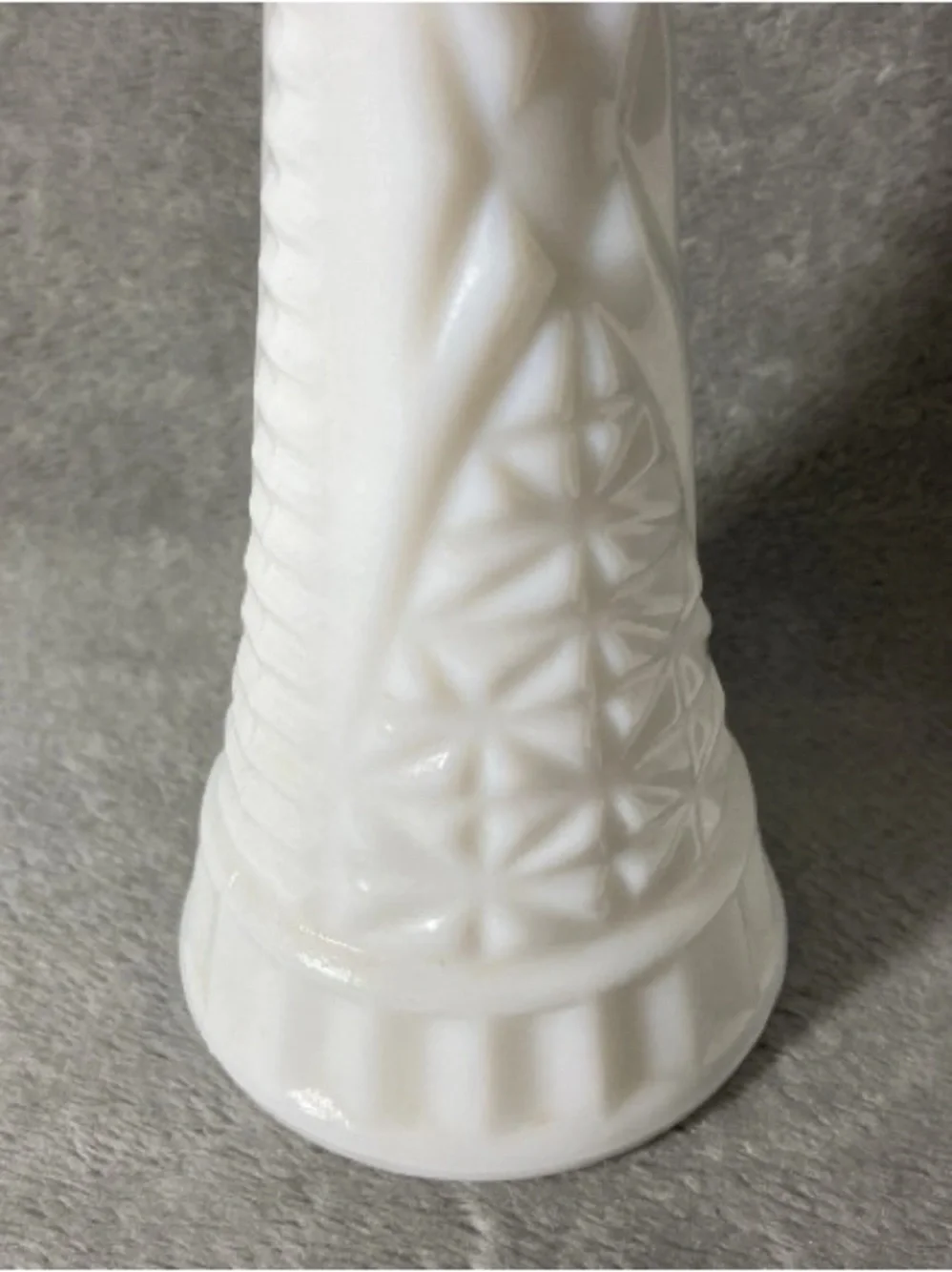 Vintage White Milk Glass Hobnail 9